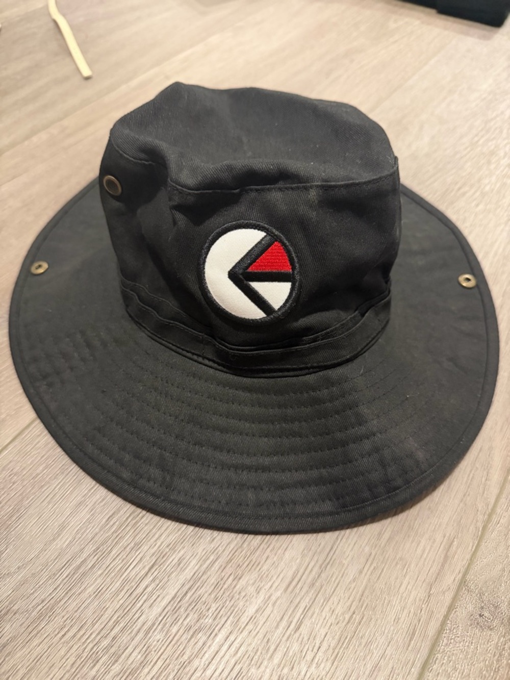 Ethika Black Bucket Hat with Red Accent Patch - Men’s Outdoor Accessory